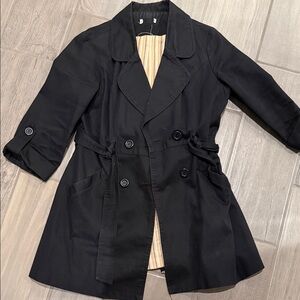 Classic Black Women's Trench Coat